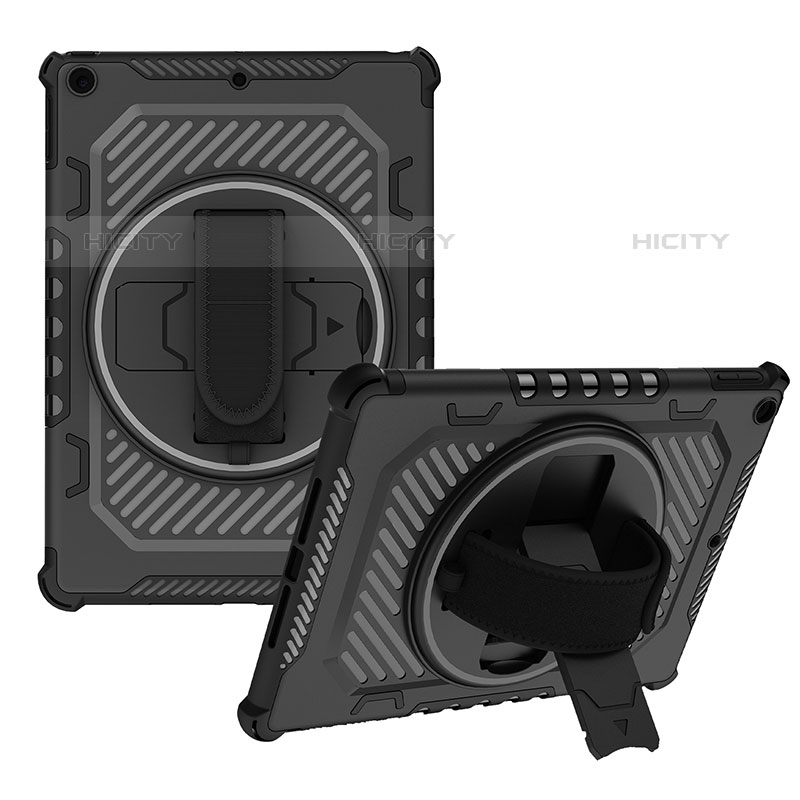 Custodia Silicone e Plastica Opaca Cover con Supporto L07 per Apple iPad 10.2 (2020)