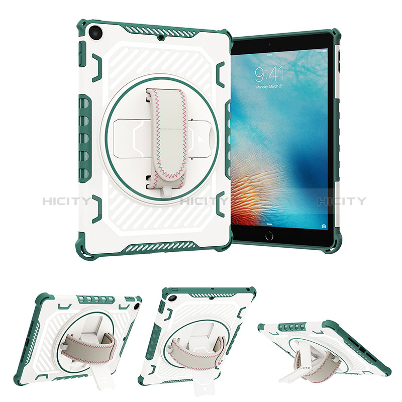 Custodia Silicone e Plastica Opaca Cover con Supporto L07 per Apple New iPad 9.7 (2017)