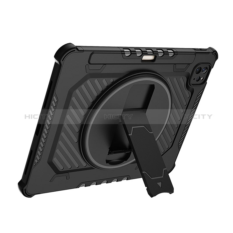 Custodia Silicone e Plastica Opaca Cover con Supporto L08 per Apple iPad Pro 11 (2022)
