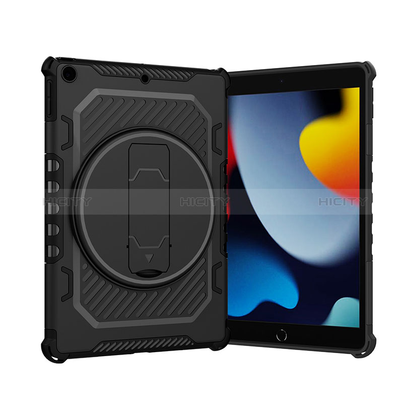 Custodia Silicone e Plastica Opaca Cover con Supporto L09 per Apple iPad 10.2 (2019)