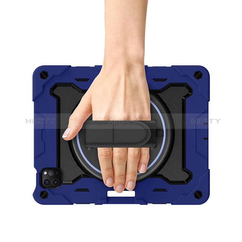 Custodia Silicone e Plastica Opaca Cover con Supporto L10 per Apple iPad Pro 11 (2022)