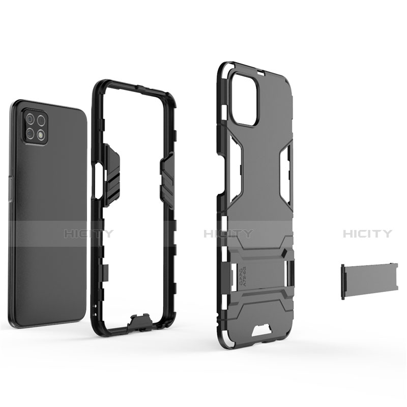 Custodia Silicone e Plastica Opaca Cover con Supporto M01 per Oppo A72 5G