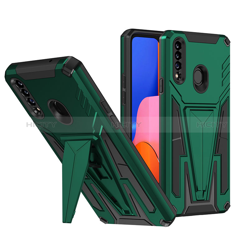 Custodia Silicone e Plastica Opaca Cover con Supporto MQ1 per Samsung Galaxy A20s