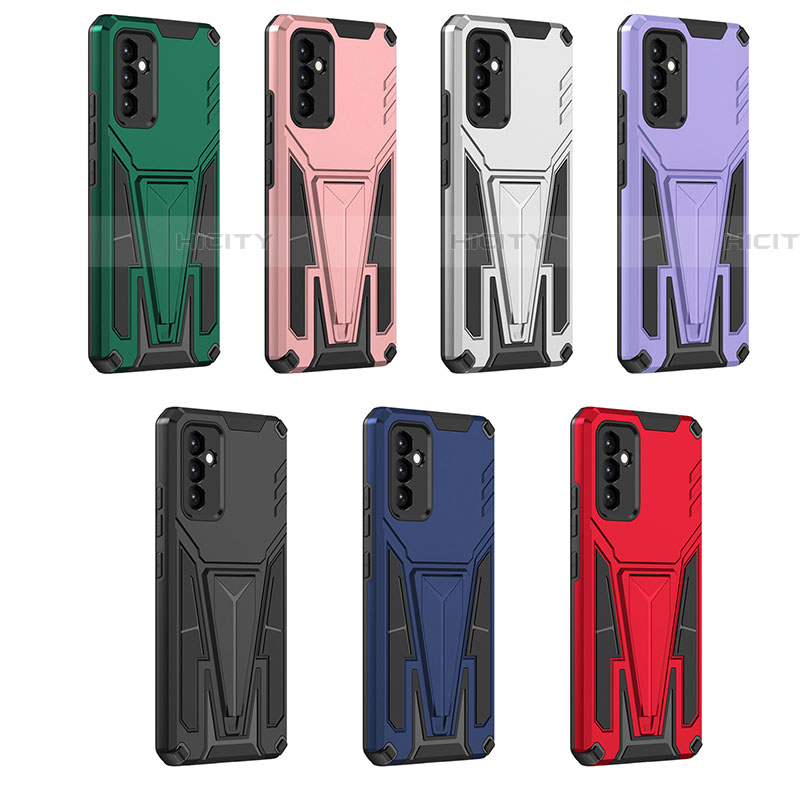 Custodia Silicone e Plastica Opaca Cover con Supporto MQ1 per Samsung Galaxy A24 4G