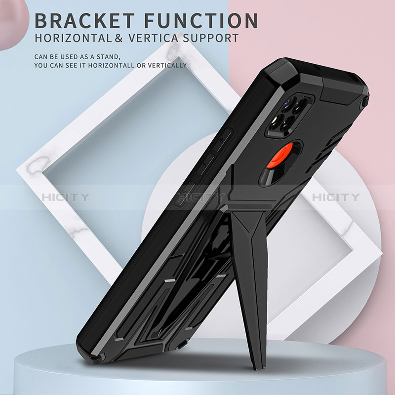 Custodia Silicone e Plastica Opaca Cover con Supporto MQ1 per Xiaomi POCO C3