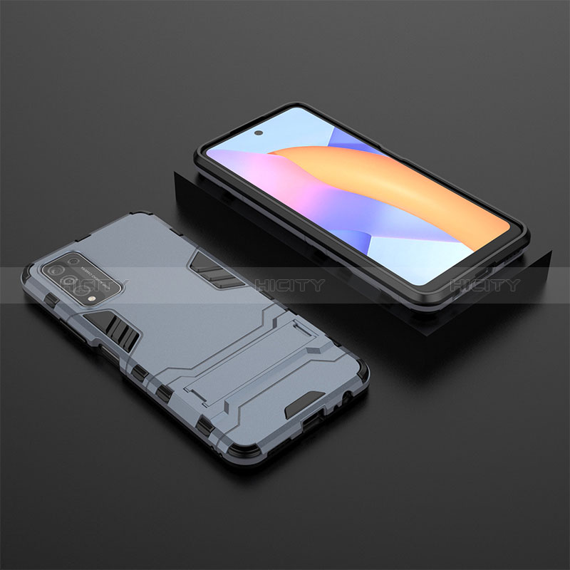 Custodia Silicone e Plastica Opaca Cover con Supporto per Huawei Honor 10X Lite