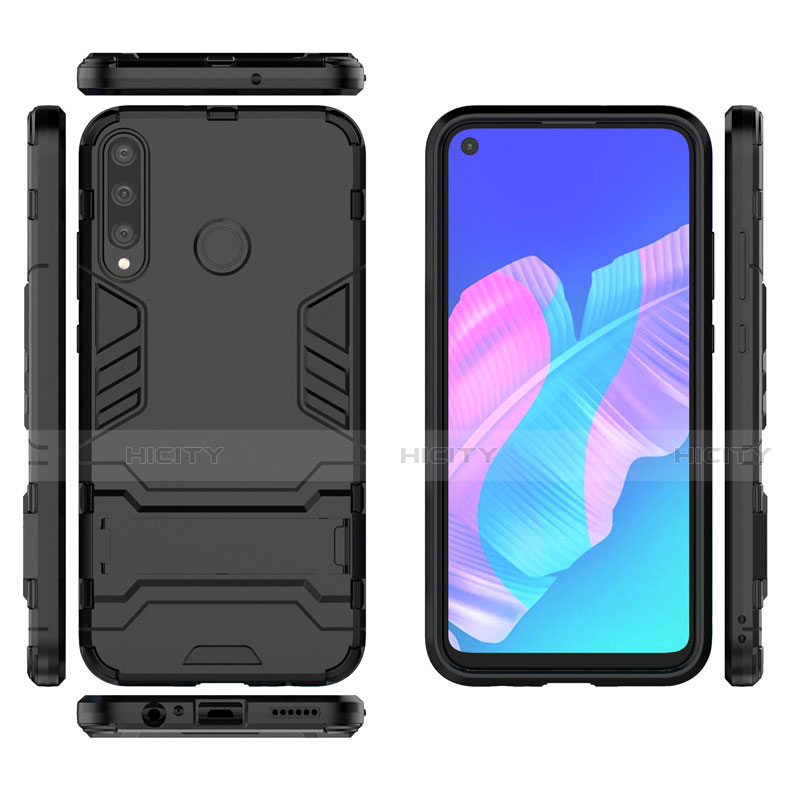 Custodia Silicone e Plastica Opaca Cover con Supporto per Huawei Honor 9C