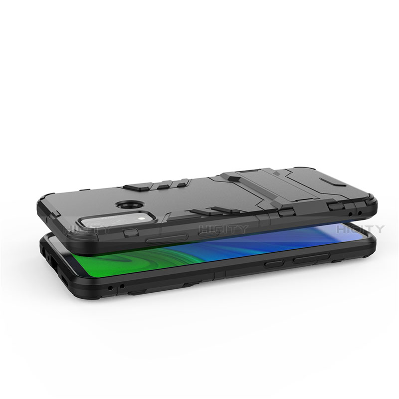 Custodia Silicone e Plastica Opaca Cover con Supporto per Huawei Nova Lite 3 Plus