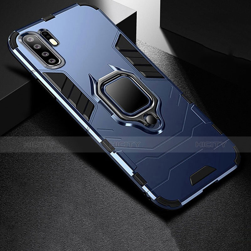 Custodia Silicone e Plastica Opaca Cover con Supporto per Huawei P30 Pro New Edition