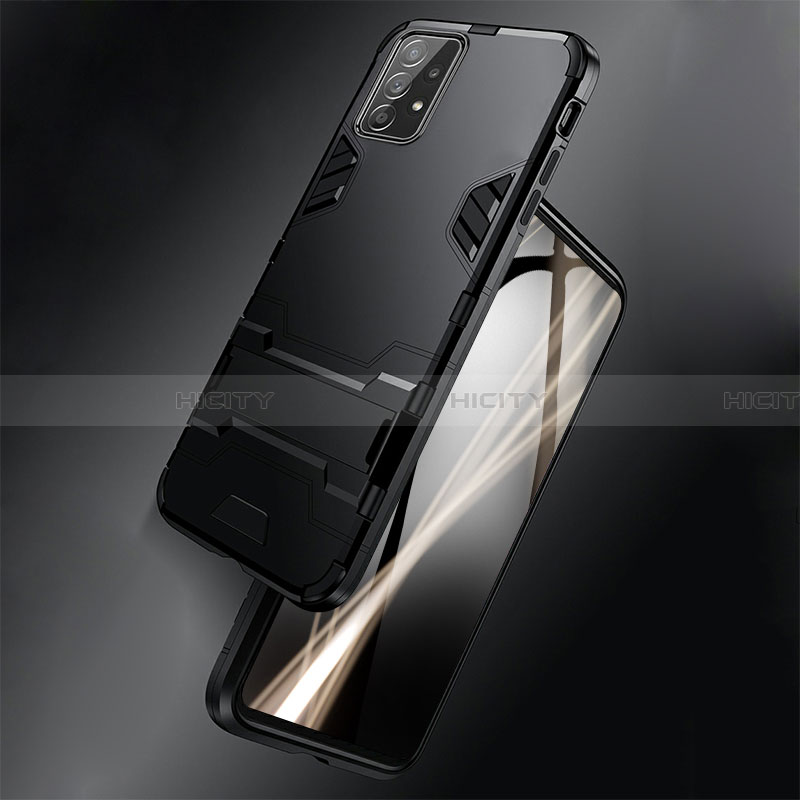 Custodia Silicone e Plastica Opaca Cover con Supporto per Samsung Galaxy A13 4G