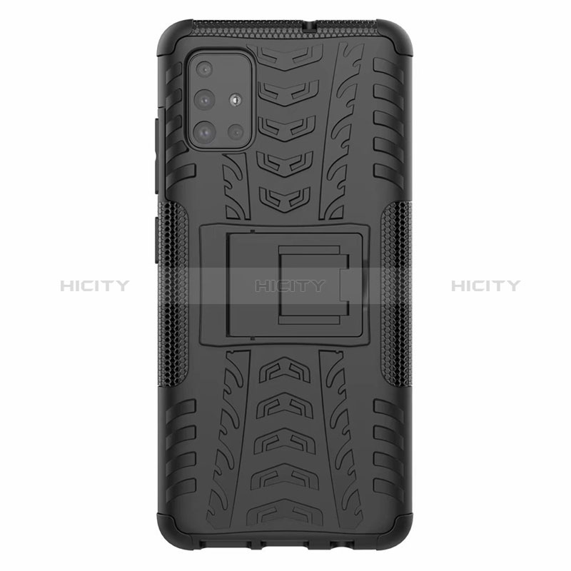 Custodia Silicone e Plastica Opaca Cover con Supporto per Samsung Galaxy M40S