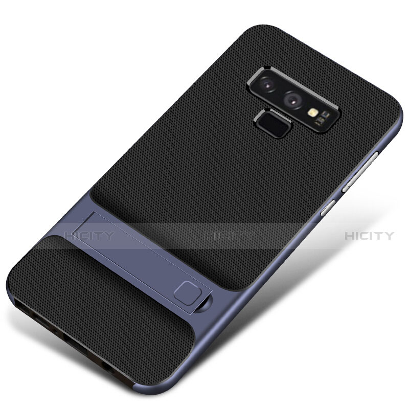 Custodia Silicone e Plastica Opaca Cover con Supporto per Samsung Galaxy Note 9