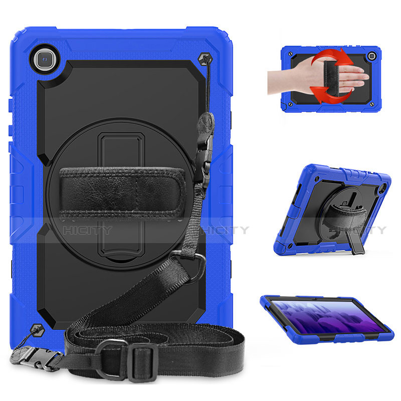 Custodia Silicone e Plastica Opaca Cover con Supporto per Samsung Galaxy Tab A7 4G 10.4 SM-T505