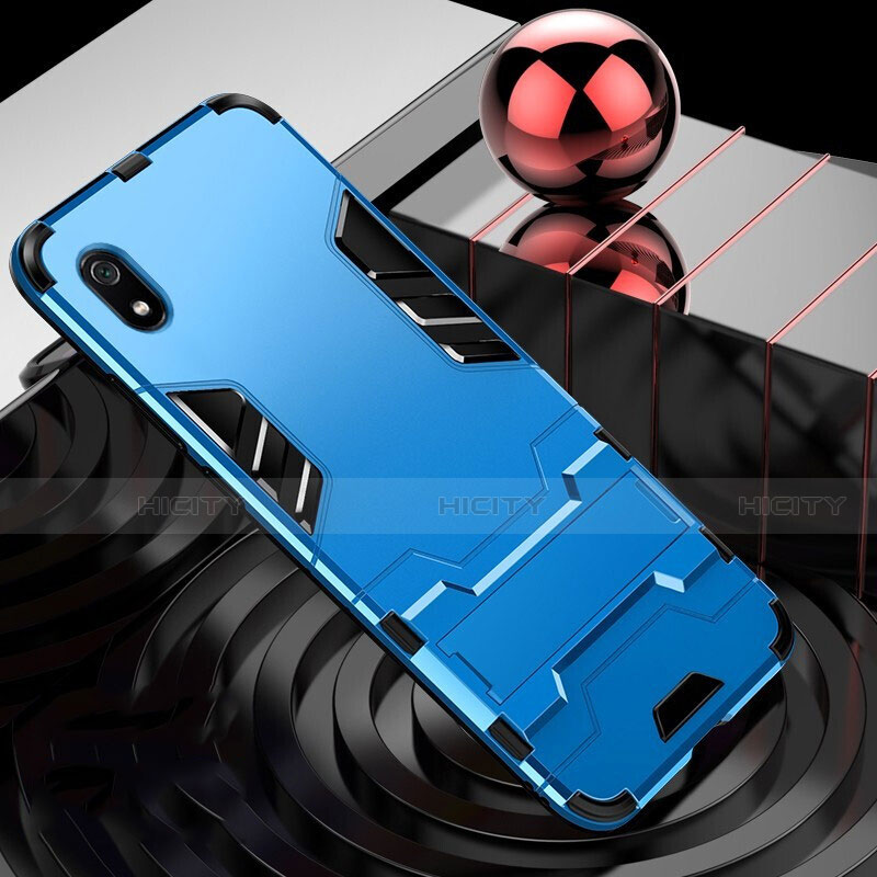 Custodia Silicone e Plastica Opaca Cover con Supporto per Xiaomi Redmi 7A