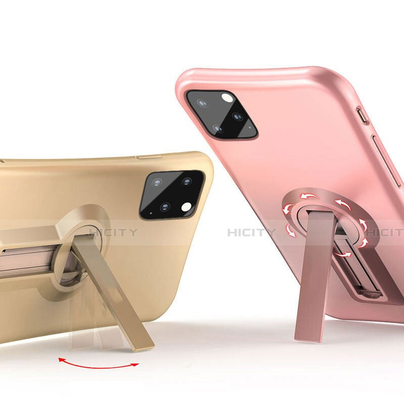 Custodia Silicone e Plastica Opaca Cover con Supporto R01 per Apple iPhone 11 Pro