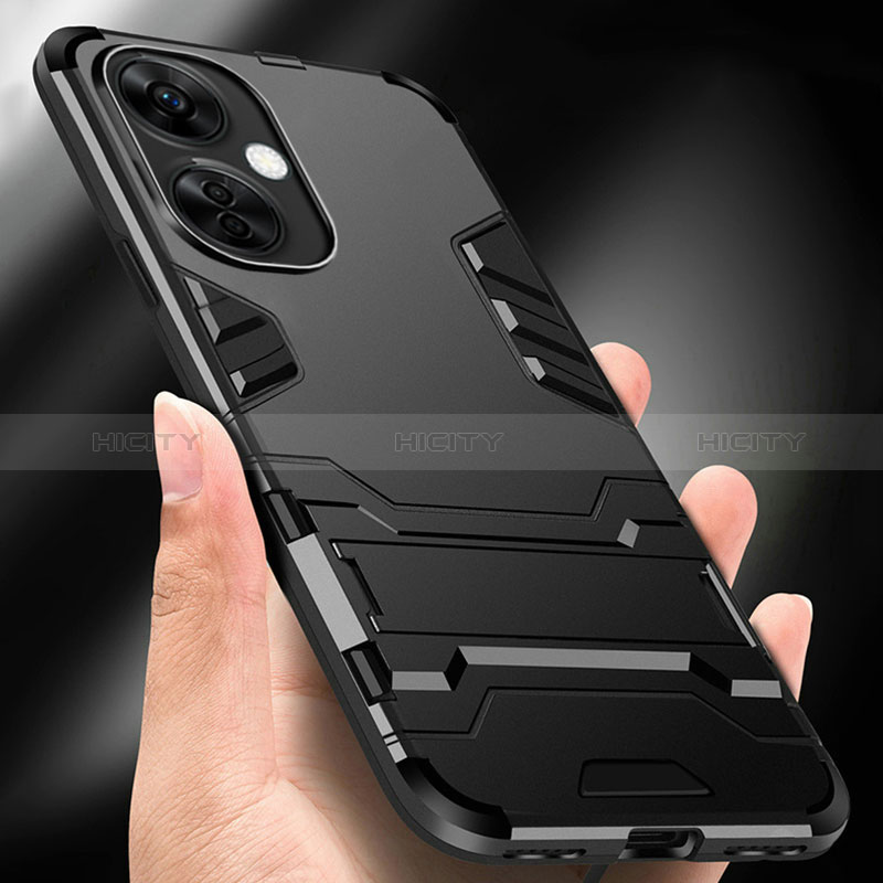 Custodia Silicone e Plastica Opaca Cover con Supporto R01 per OnePlus Nord CE 3 Lite 5G