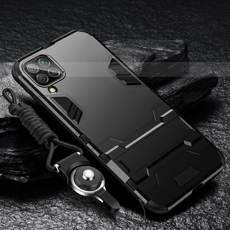 Custodia Silicone e Plastica Opaca Cover con Supporto R01 per Samsung Galaxy M33 5G