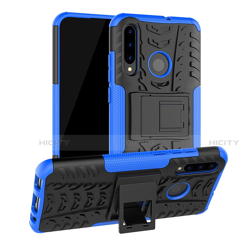 Custodia Silicone e Plastica Opaca Cover con Supporto R03 per Huawei Honor 10i