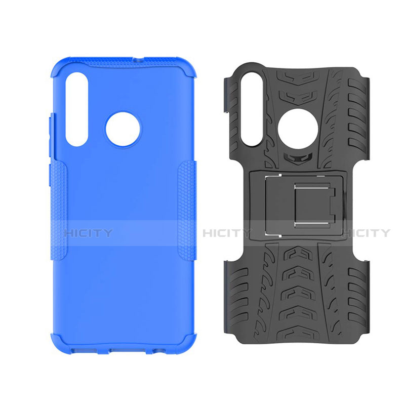 Custodia Silicone e Plastica Opaca Cover con Supporto R03 per Huawei Honor 10i