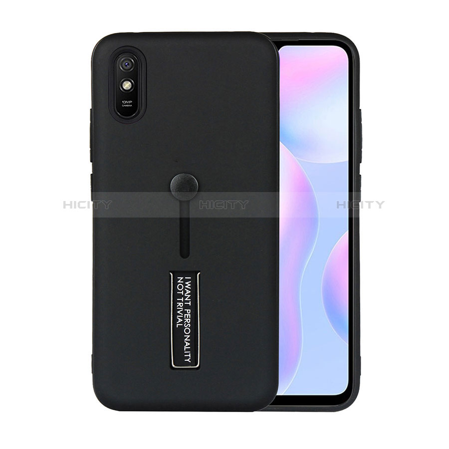 Custodia Silicone e Plastica Opaca Cover con Supporto R05 per Xiaomi Redmi 9A