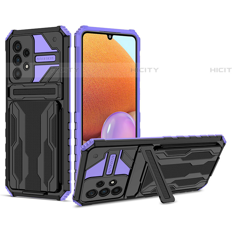 Custodia Silicone e Plastica Opaca Cover con Supporto YF1 per Samsung Galaxy A33 5G