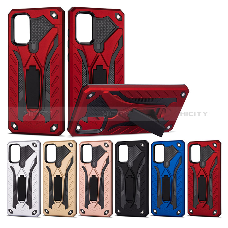 Custodia Silicone e Plastica Opaca Cover con Supporto YF1 per Samsung Galaxy S20 5G