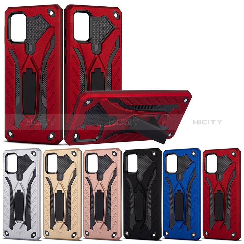 Custodia Silicone e Plastica Opaca Cover con Supporto YF2 per Samsung Galaxy A51 5G