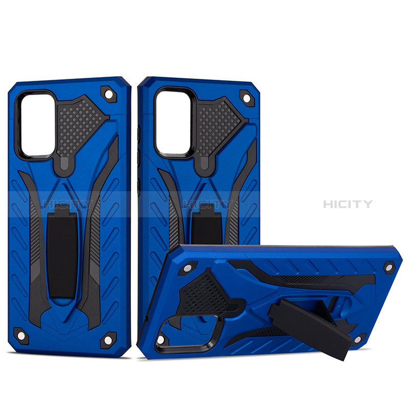 Custodia Silicone e Plastica Opaca Cover con Supporto YF2 per Samsung Galaxy S20 Plus