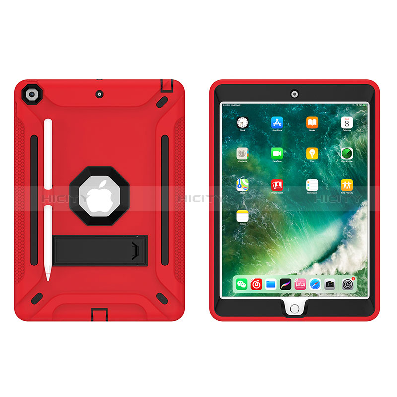 Custodia Silicone e Plastica Opaca Cover con Supporto YJ1 per Apple iPad 10.2 (2019)