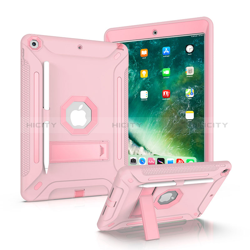 Custodia Silicone e Plastica Opaca Cover con Supporto YJ1 per Apple iPad 10.2 (2021)