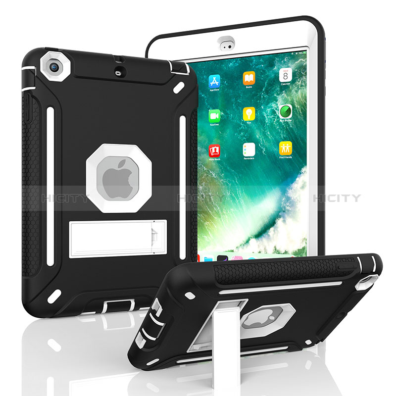 Custodia Silicone e Plastica Opaca Cover con Supporto YJ1 per Apple iPad Mini 2