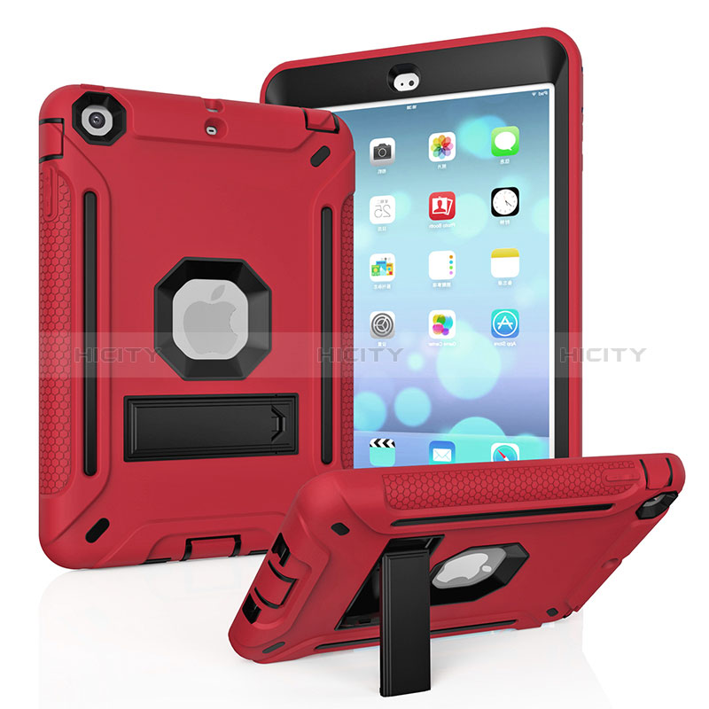 Custodia Silicone e Plastica Opaca Cover con Supporto YJ1 per Apple iPad Mini 3