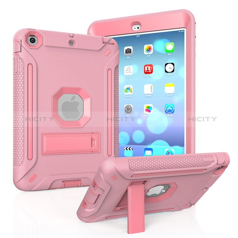 Custodia Silicone e Plastica Opaca Cover con Supporto YJ2 per Apple iPad Mini 2