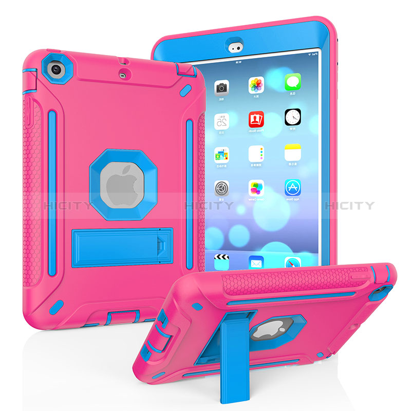 Custodia Silicone e Plastica Opaca Cover con Supporto YJ2 per Apple iPad Mini 2