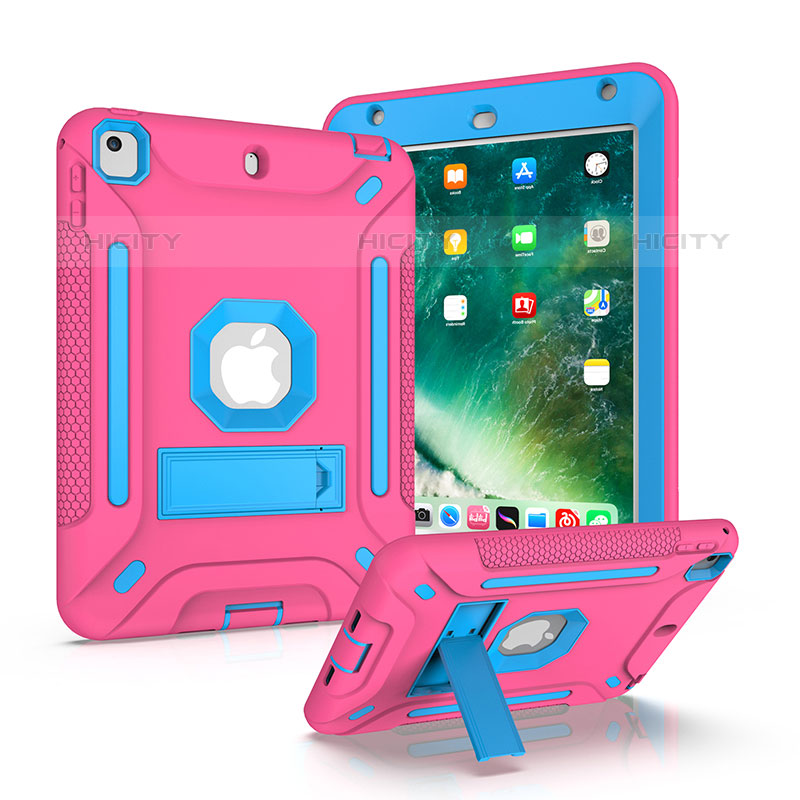 Custodia Silicone e Plastica Opaca Cover con Supporto YJ2 per Apple iPad Mini 4