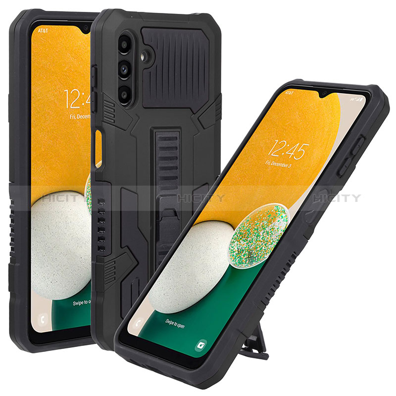 Custodia Silicone e Plastica Opaca Cover con Supporto ZJ1 per Samsung Galaxy A04s