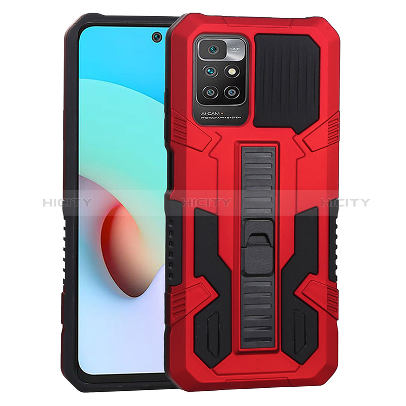 Custodia Silicone e Plastica Opaca Cover con Supporto ZJ1 per Xiaomi Redmi 10 (2022)