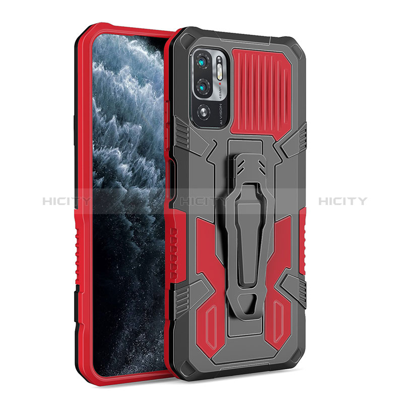 Custodia Silicone e Plastica Opaca Cover con Supporto ZJ2 per Xiaomi Redmi Note 10T 5G