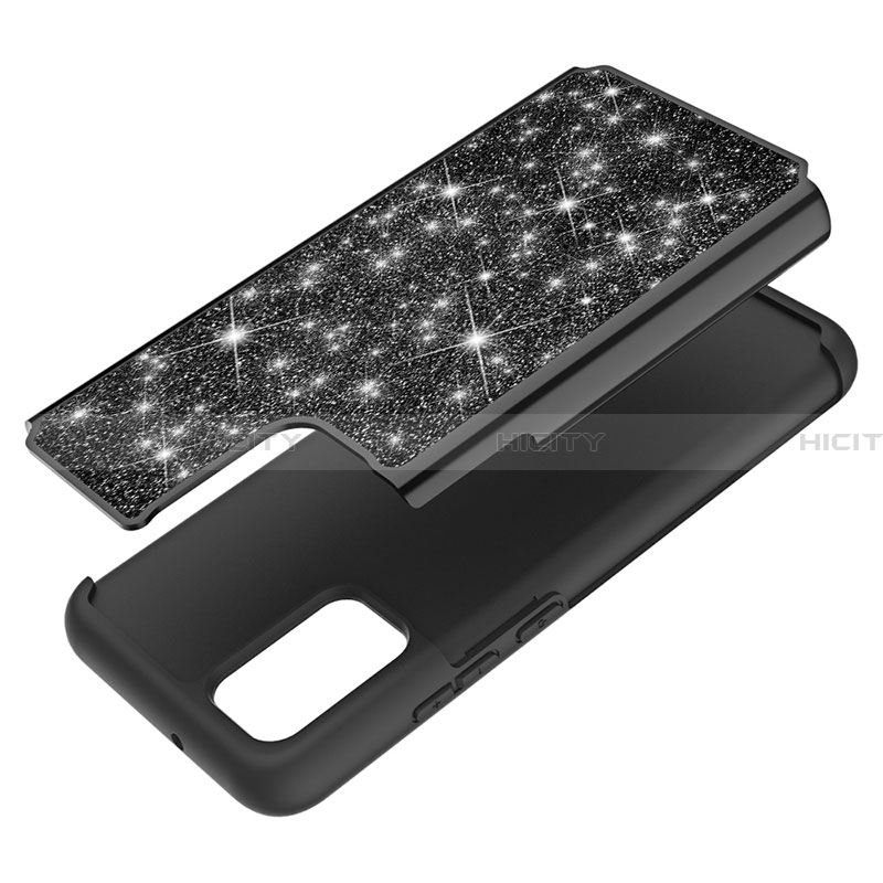 Custodia Silicone e Plastica Opaca Cover Fronte e Retro 360 Gradi Bling-Bling JX1 per Samsung Galaxy F02S SM-E025F