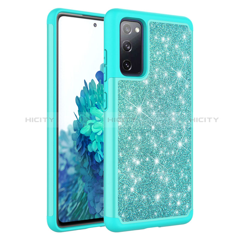 Custodia Silicone e Plastica Opaca Cover Fronte e Retro 360 Gradi Bling-Bling JX1 per Samsung Galaxy S20 FE (2022) 5G