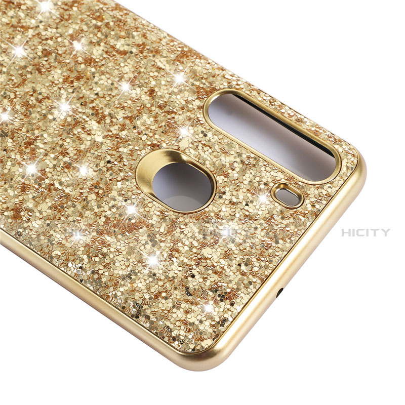 Custodia Silicone e Plastica Opaca Cover Fronte e Retro 360 Gradi Bling-Bling per Samsung Galaxy A21