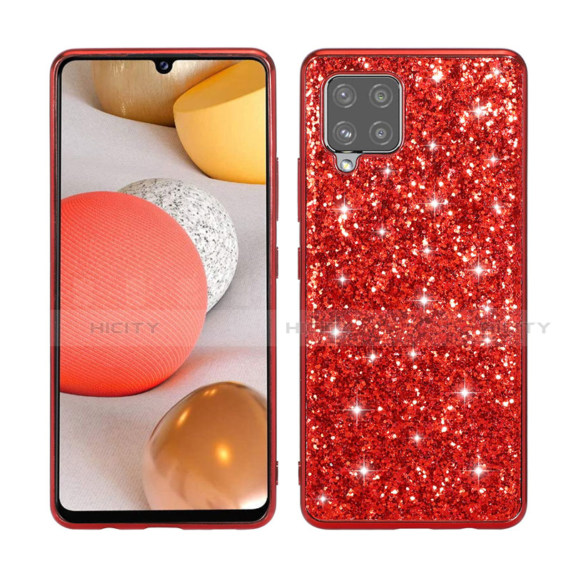 Custodia Silicone e Plastica Opaca Cover Fronte e Retro 360 Gradi Bling-Bling per Samsung Galaxy A42 5G