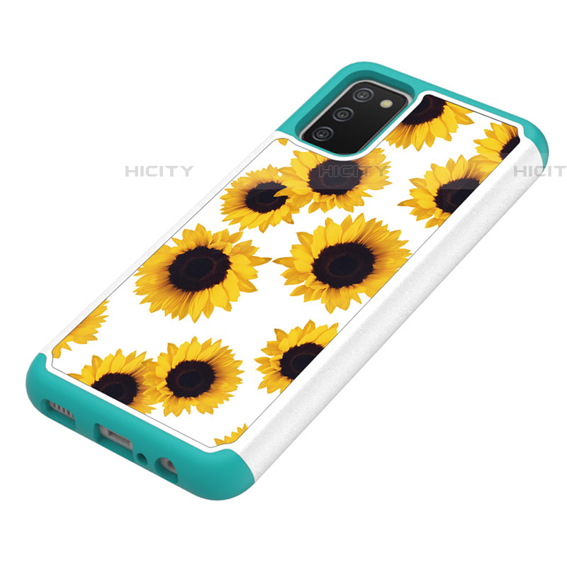 Custodia Silicone e Plastica Opaca Cover Fronte e Retro 360 Gradi JX1 per Samsung Galaxy A03s