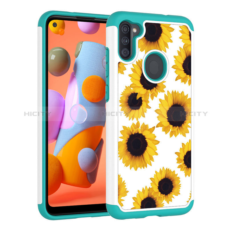 Custodia Silicone e Plastica Opaca Cover Fronte e Retro 360 Gradi JX1 per Samsung Galaxy A11