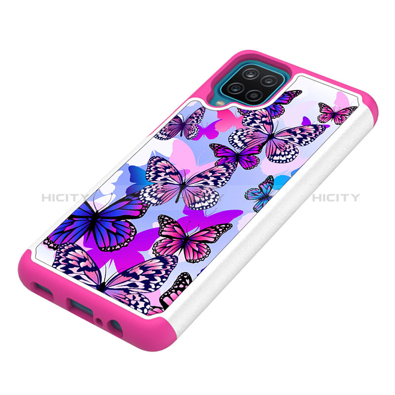 Custodia Silicone e Plastica Opaca Cover Fronte e Retro 360 Gradi JX1 per Samsung Galaxy A12 5G