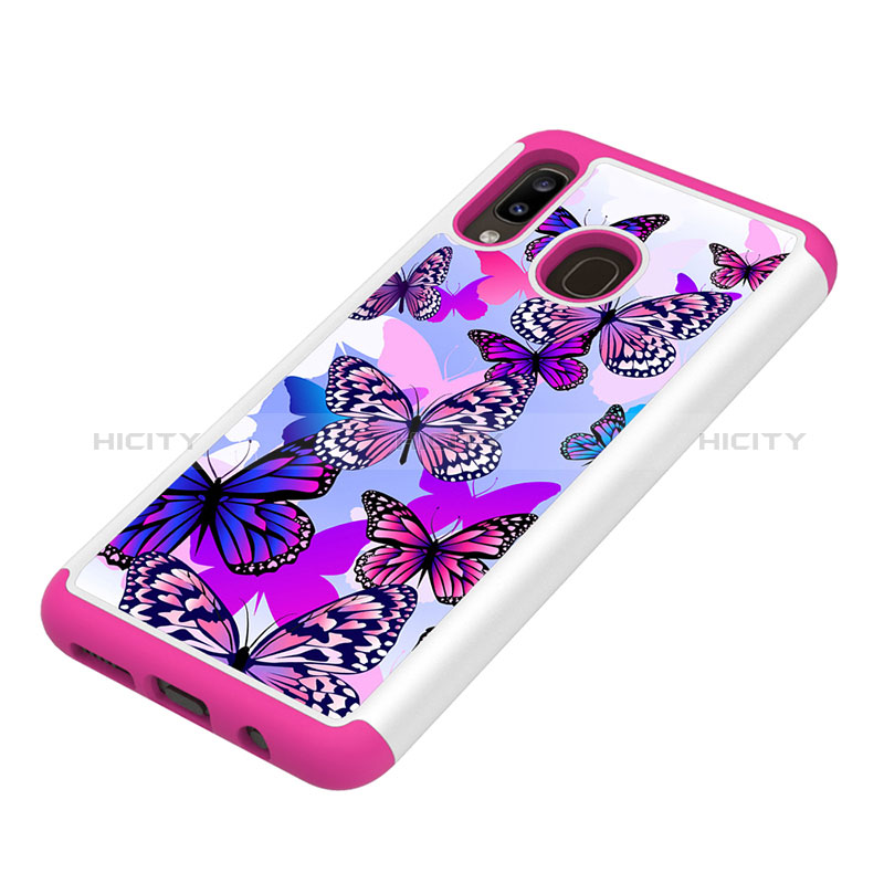 Custodia Silicone e Plastica Opaca Cover Fronte e Retro 360 Gradi JX1 per Samsung Galaxy A20