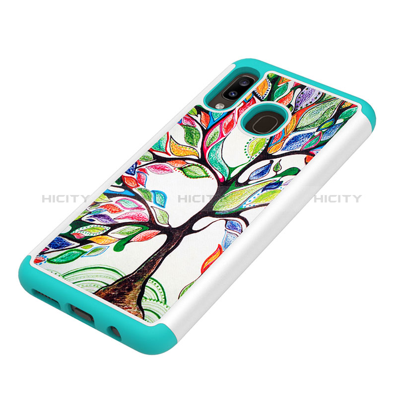 Custodia Silicone e Plastica Opaca Cover Fronte e Retro 360 Gradi JX1 per Samsung Galaxy A30