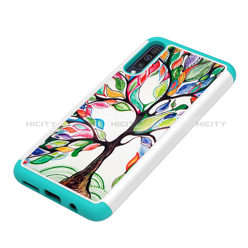 Custodia Silicone e Plastica Opaca Cover Fronte e Retro 360 Gradi JX1 per Samsung Galaxy A50