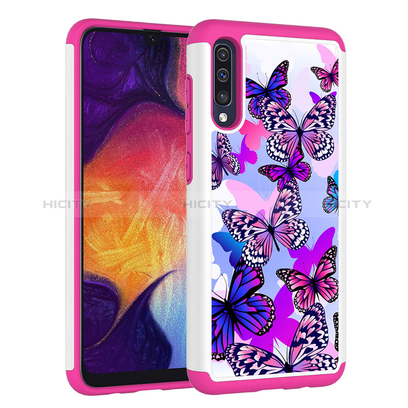 Custodia Silicone e Plastica Opaca Cover Fronte e Retro 360 Gradi JX1 per Samsung Galaxy A50S