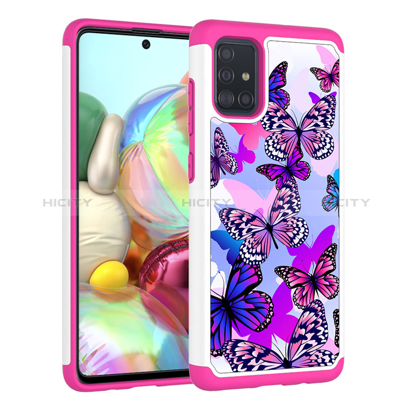 Custodia Silicone e Plastica Opaca Cover Fronte e Retro 360 Gradi JX1 per Samsung Galaxy A51 4G